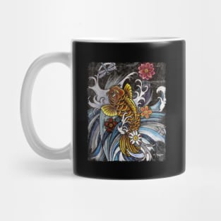 Koi & Dragonfly Playing Mug